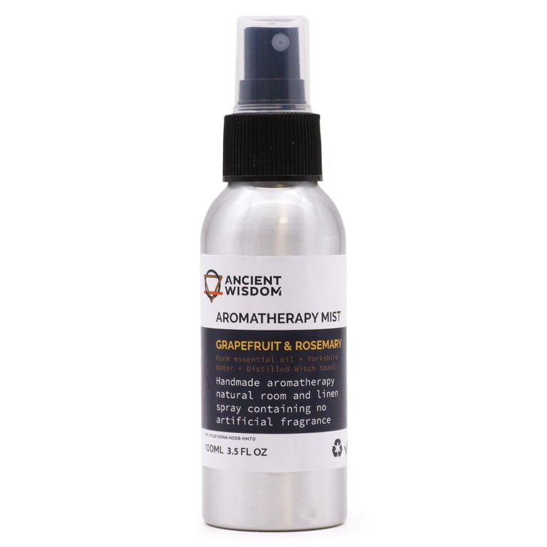 100ml Graperfruit and Rosemary Essential Oil Mist - Aromatherapy Spray