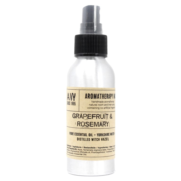 100ml Graperfruit and Rosemary Essential Oil Mist - Aromatherapy Spray