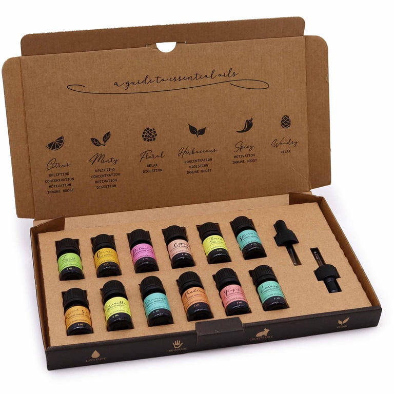 Essential Oil Set (Aromatherapy) - Summer Blends - Premium Brand