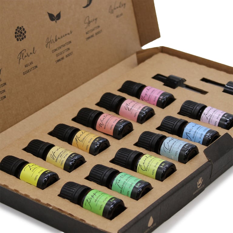 Essential Oil Set (Aromatherapy) - Starter Pack - Brand Name