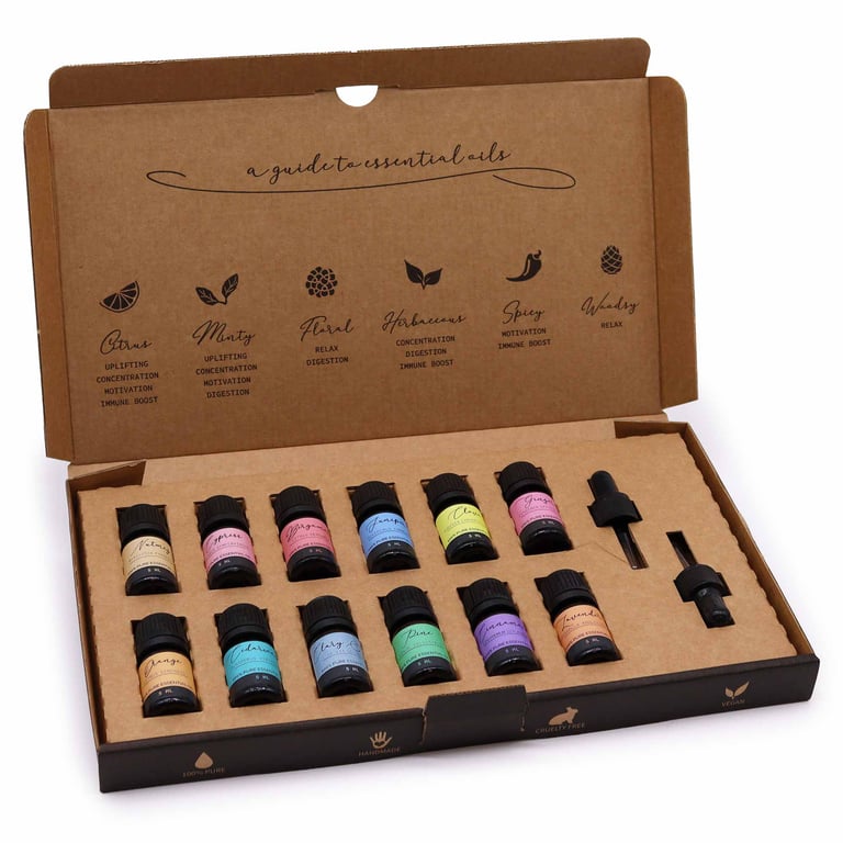 Essential Oil Set (Autumn Aromatherapy) - Relax & Revitalize by Your Brand
