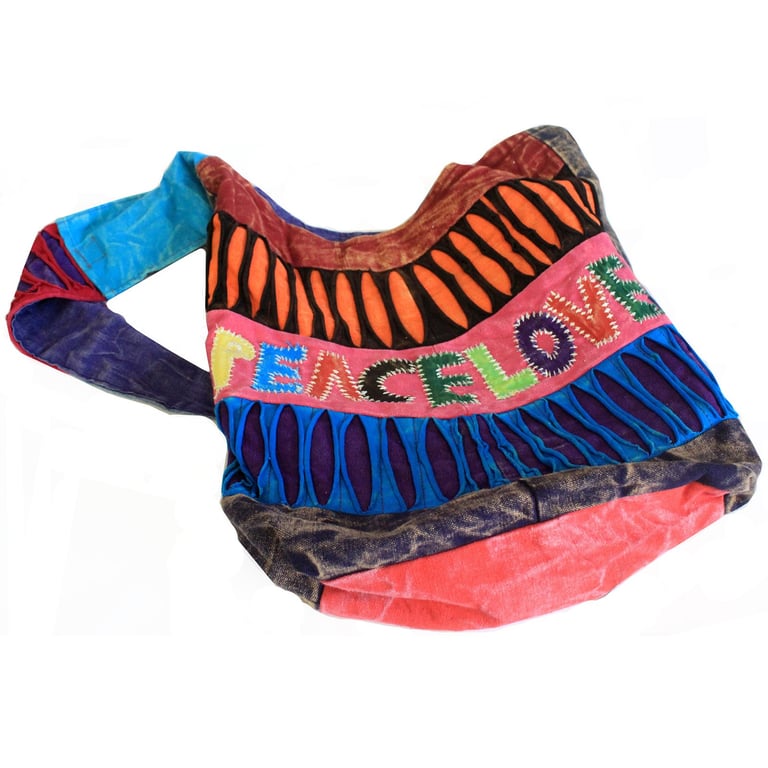Assorted Peace & Love Tote Bags - Durable, Ethical, and Stylish