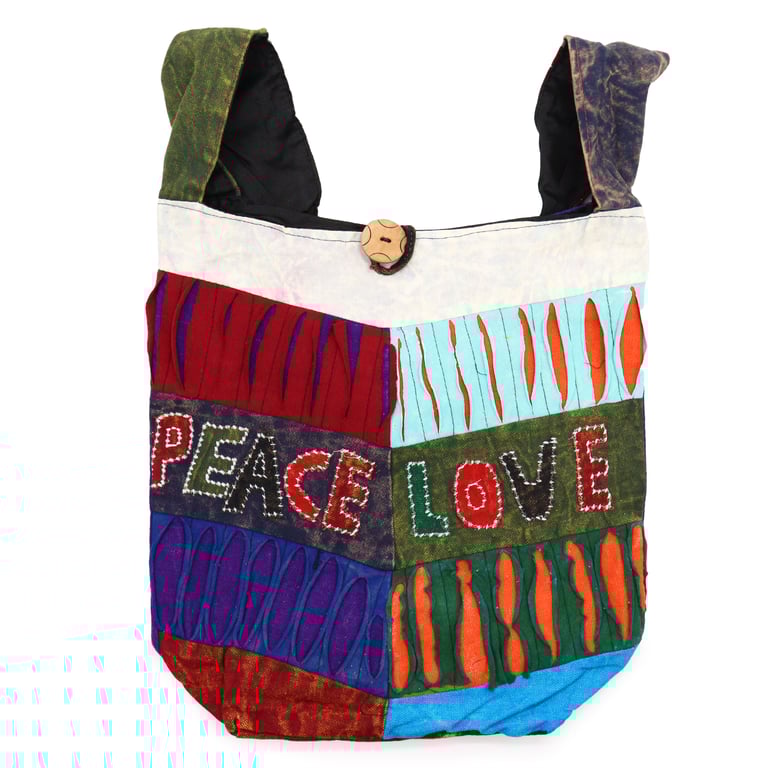 Assorted Peace & Love Tote Bags - Durable, Ethical, and Stylish