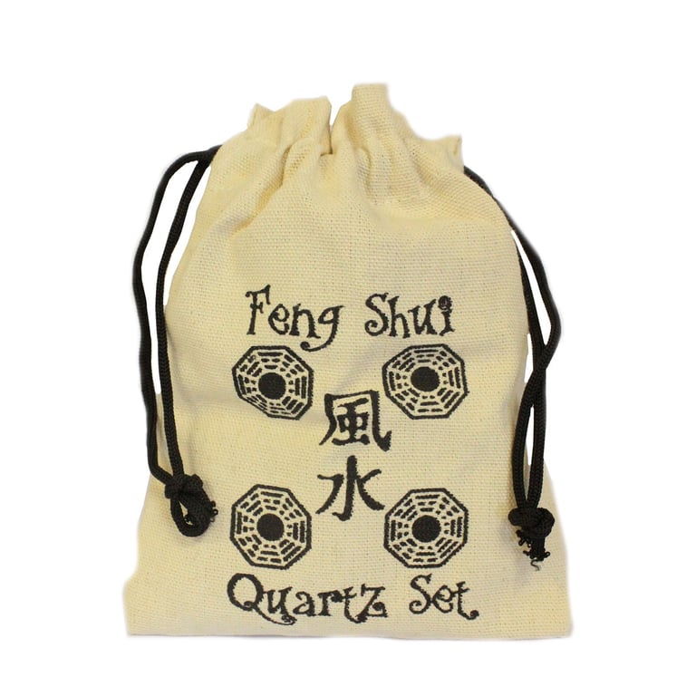 Natural Quartz Fengshui Set (4 Pieces) - Enhance Interior Balance