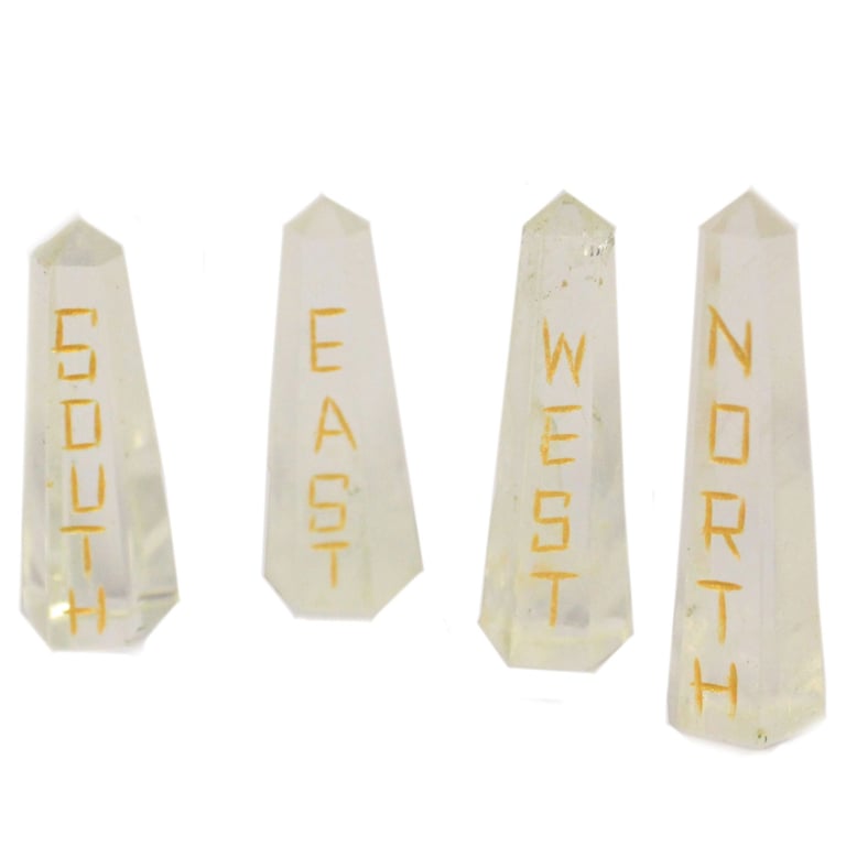 Quartz Stone Set - Compass Points - Premium Quality