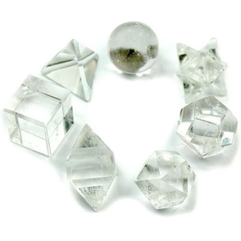 Crystal Set (7 Pieces) - Geometric Design - Premium Quality