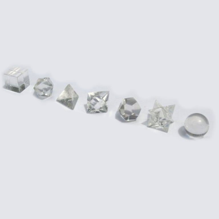 Crystal Set (7 Pieces) - Geometric Design - Premium Quality