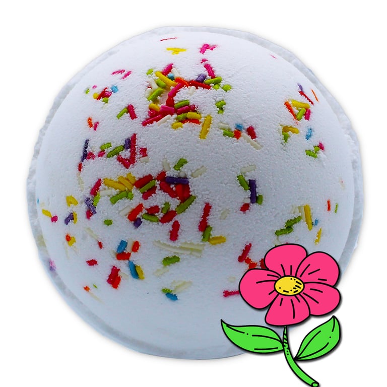 Summer Peonies Rainbow Bath Bomb - Scented Relaxation and Colorful Bliss