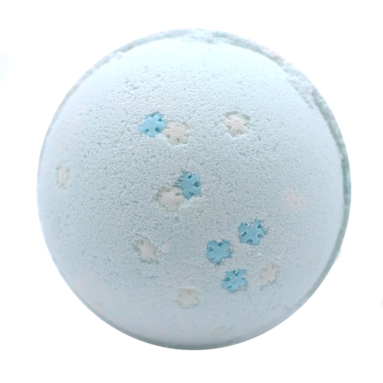 Snowflake Bath Bomb - Relaxing Blueberry Scented Beauty Treat