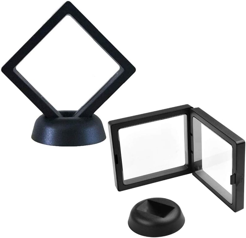Large 3D Floating Frame Mini Display Stand - Home Decor Wall Art Holder