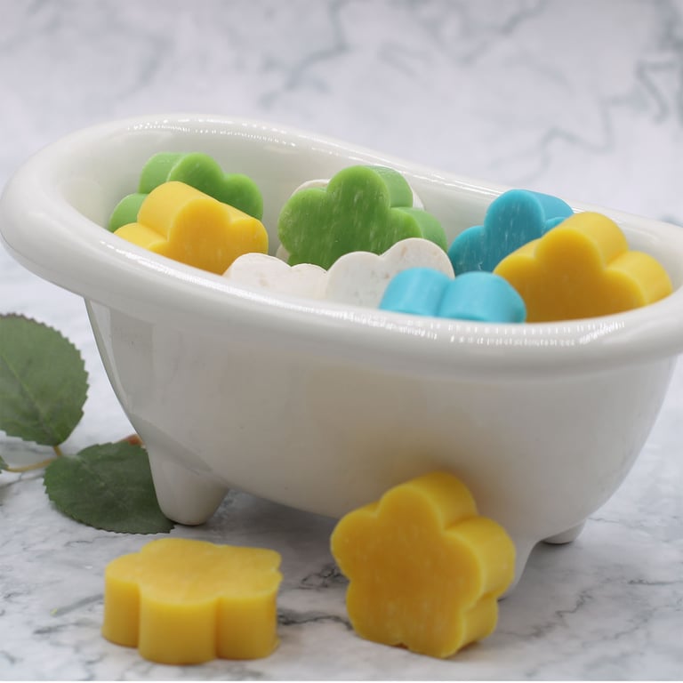 Spring Bouquet Flower Guest Soaps - Home Fragrance for Bath & Body, Floral Scented Soap for Guest Bathroom Use