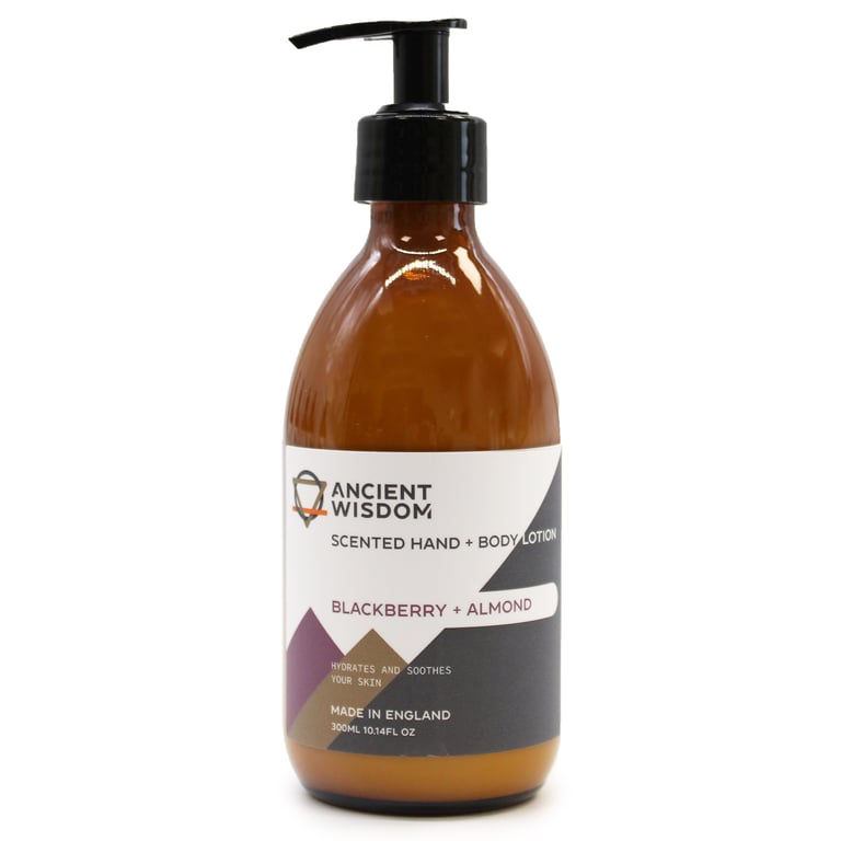 Blackberry & Almond Natural Body Moisturizer - 300ml Nourishing Lotion for Soft Skin
