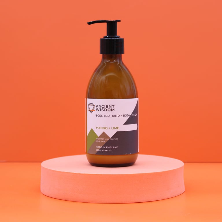 Mango & Lime Natural Body Lotion 300ml - Hydrating Skincare for Soft, Smooth Skin