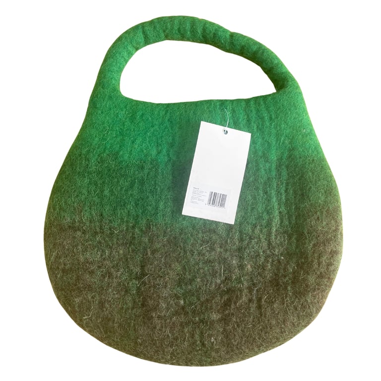 Felted Bee Bag (1 Handle & Magnet) - Garden Greens by Unspecified Brand