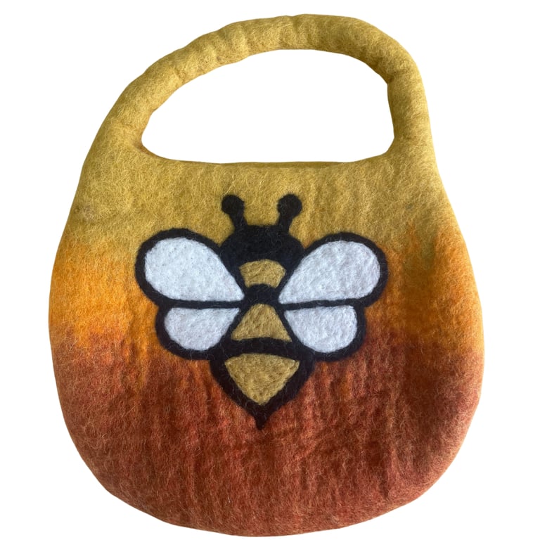 Felted Water Bag (Handle & Magnet) - Sunrise Orange (Brand Unspecified)