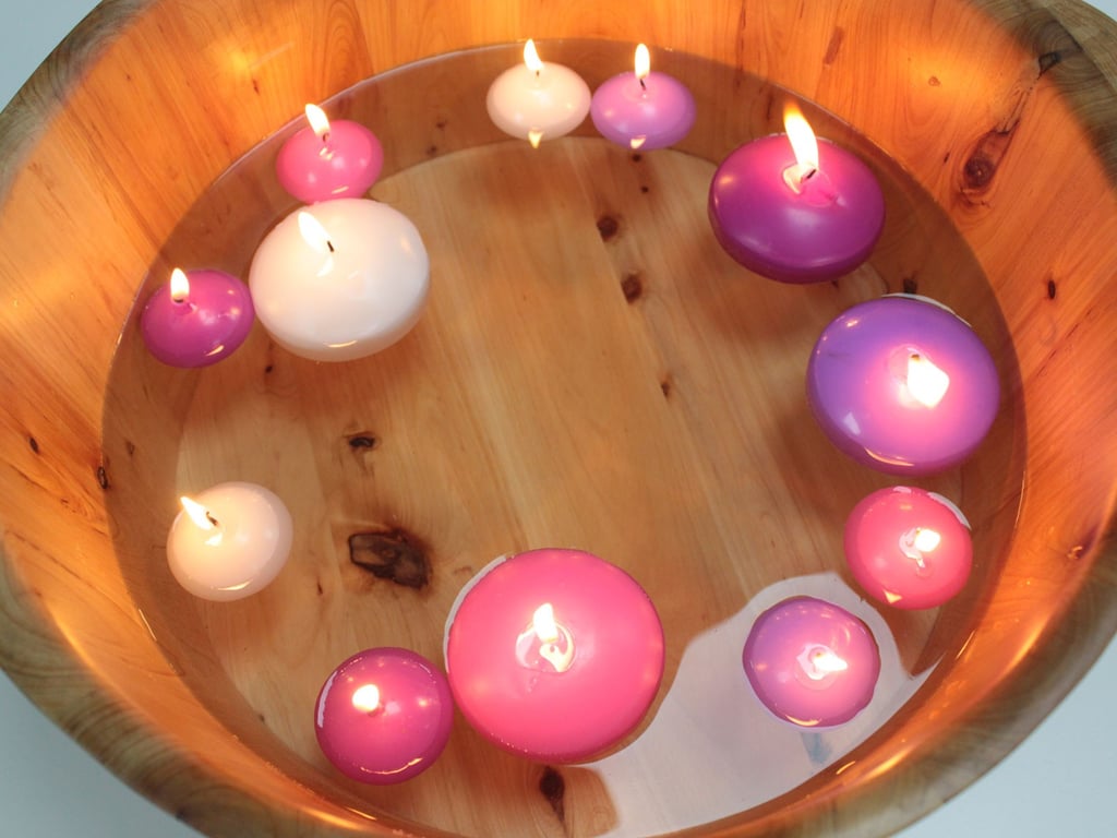 Small Lavender Floating Candle - Slow Burning Home Fragrance