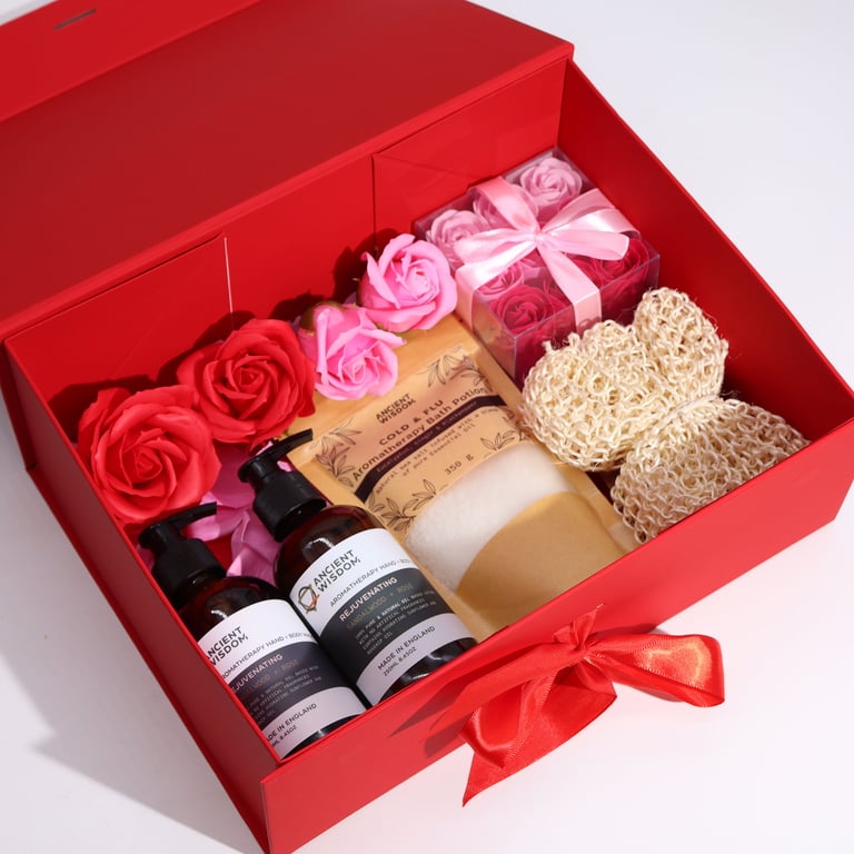 Extra Large Black Flat Pack Gift Box - 33x25x12cm DIY Packaging Solution