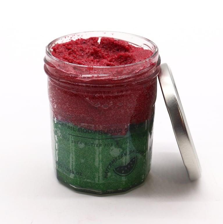 Fragranced Sugar Body Scrub - Watermelon Daquiri 300g Exfoliating Hydrating Body Treat