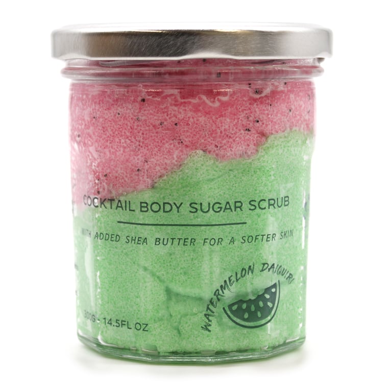 Fragranced Sugar Body Scrub - Watermelon Daquiri 300g Exfoliating Hydrating Body Treat