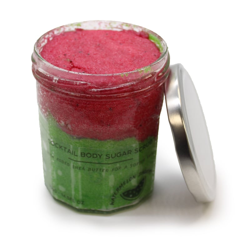 Fragranced Sugar Body Scrub - Watermelon Daquiri 300g Exfoliating Hydrating Body Treat