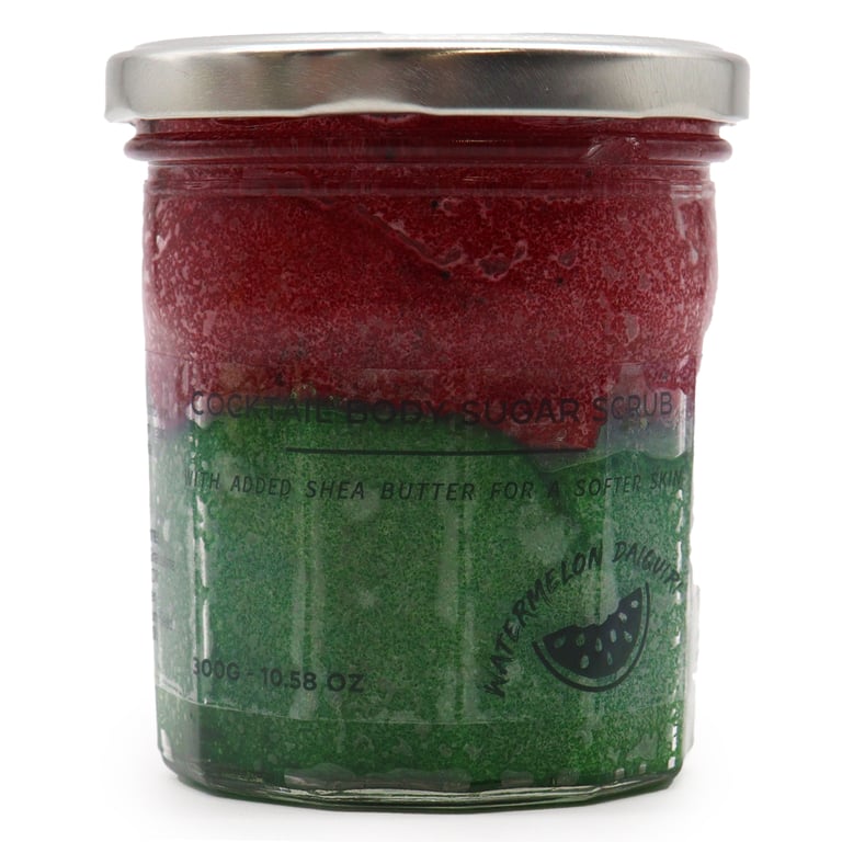 Fragranced Sugar Body Scrub - Watermelon Daquiri 300g Exfoliating Hydrating Body Treat