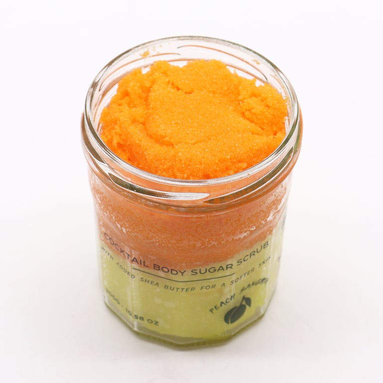 Peach Sangria Fragranced Sugar Body Scrub 300g - Exfoliating Scented Skin Treatment