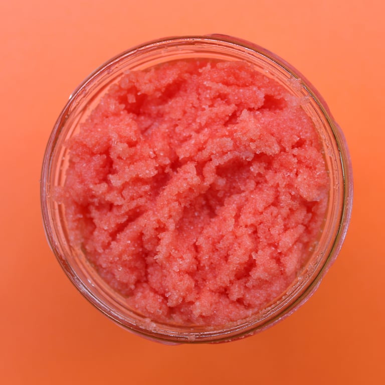 Peach Sangria Fragranced Sugar Body Scrub 300g - Exfoliating Scented Skin Treatment