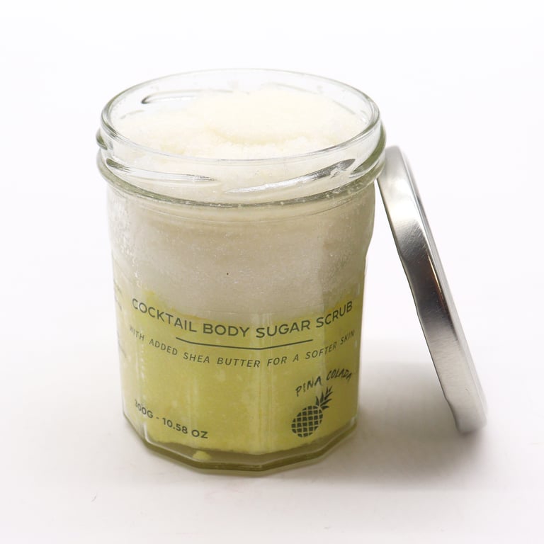 Fragranced Pinacolada Sugar Body Scrub 300g - Moisturizing Exfoliant for Smooth Skin