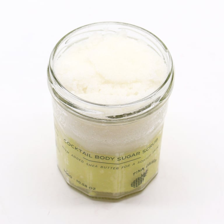 Fragranced Pinacolada Sugar Body Scrub 300g - Moisturizing Exfoliant for Smooth Skin