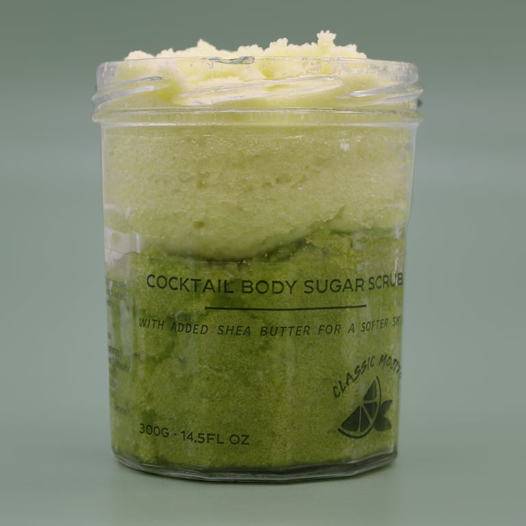 Fragranced Sugar Body Scrub - Classic Mojito Moisturizing Exfoliant 300g