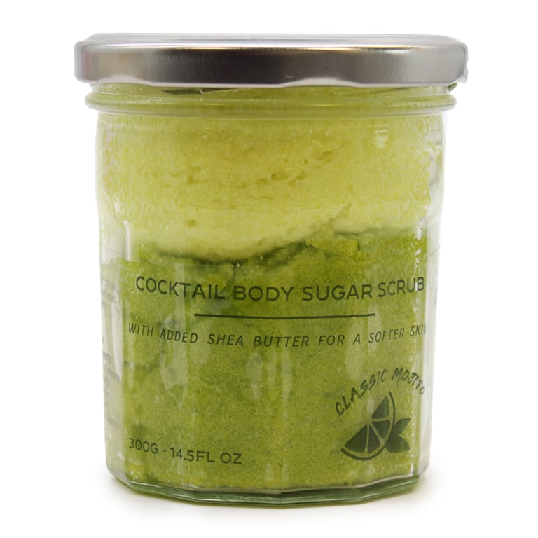 Fragranced Sugar Body Scrub - Classic Mojito Moisturizing Exfoliant 300g