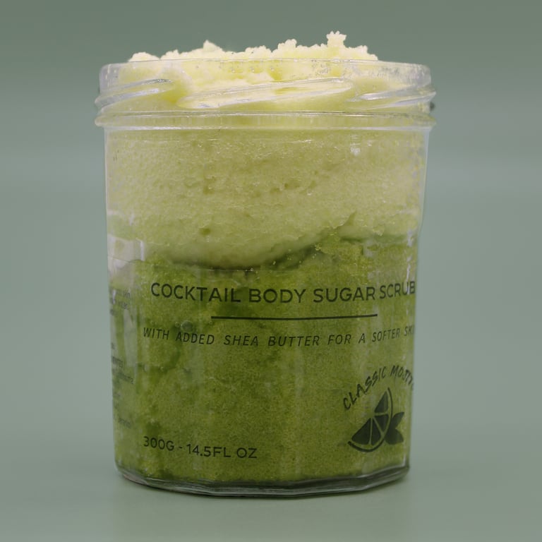 Fragranced Sugar Body Scrub - Classic Mojito Moisturizing Exfoliant 300g