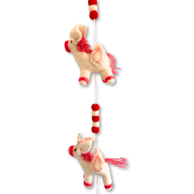 Felt Wall Art - Unicorns Design - Premium Quality