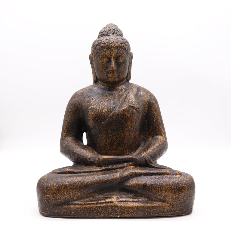Antique Gold Buddha Statue (0.5m) - Medium Classic Design