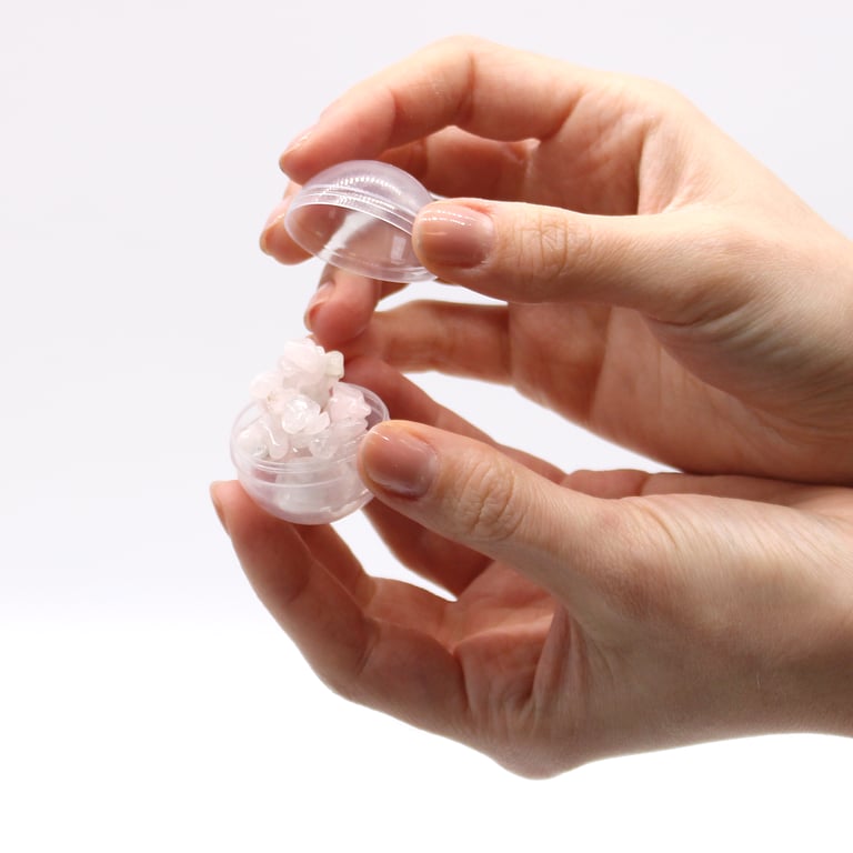 Rose Quartz Gemstone Filled Bath Bomb Relaxation Gift Set
