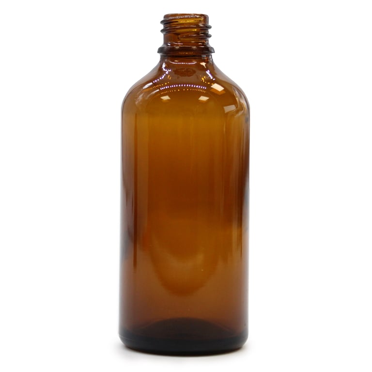 Amber 100ml Essential Oil Bottles - Fragrance and Cosmetic Containers for Home Decanters