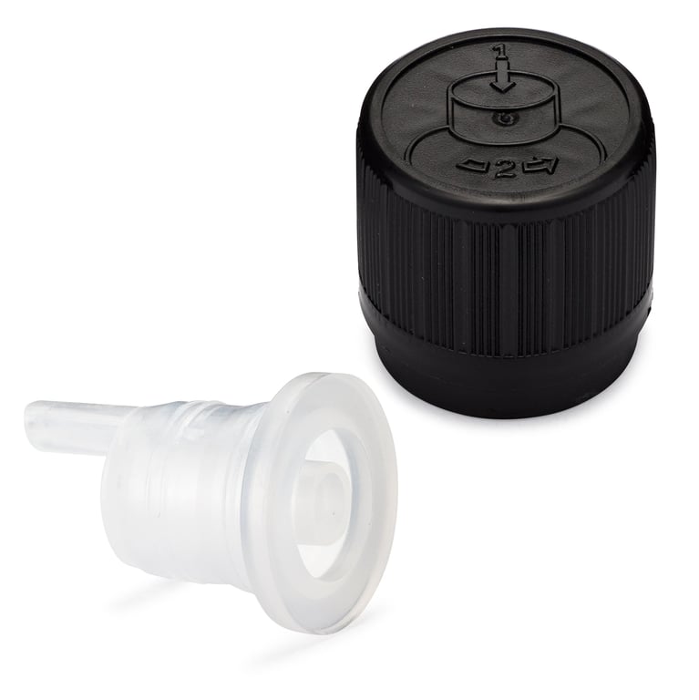 Tamper Evident and Child Resistant Bottle Cap - Secure Leak Proof Lid Closure