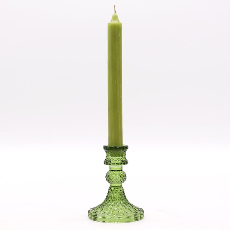 Vintage Garden Jade Ceramic Candle Holder - Elegant Dinner Table Decorantique Style Stand