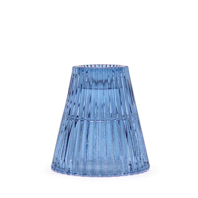 Royal Blue Flip Dinner Candle Holder - Elegant Table Centerpiece & Dining Room Decor