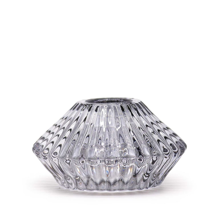 Midnight Grey Flower Flip Candle Holder - Dinner & Tea Light Stand