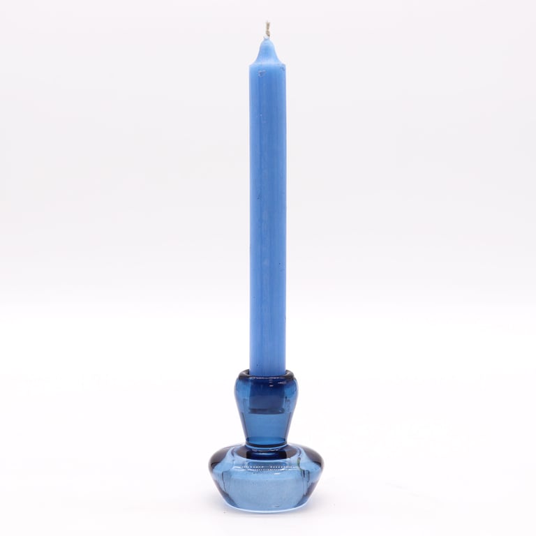 Royal Blue Mushroom Flip Dinner Candle & Tealight Holder