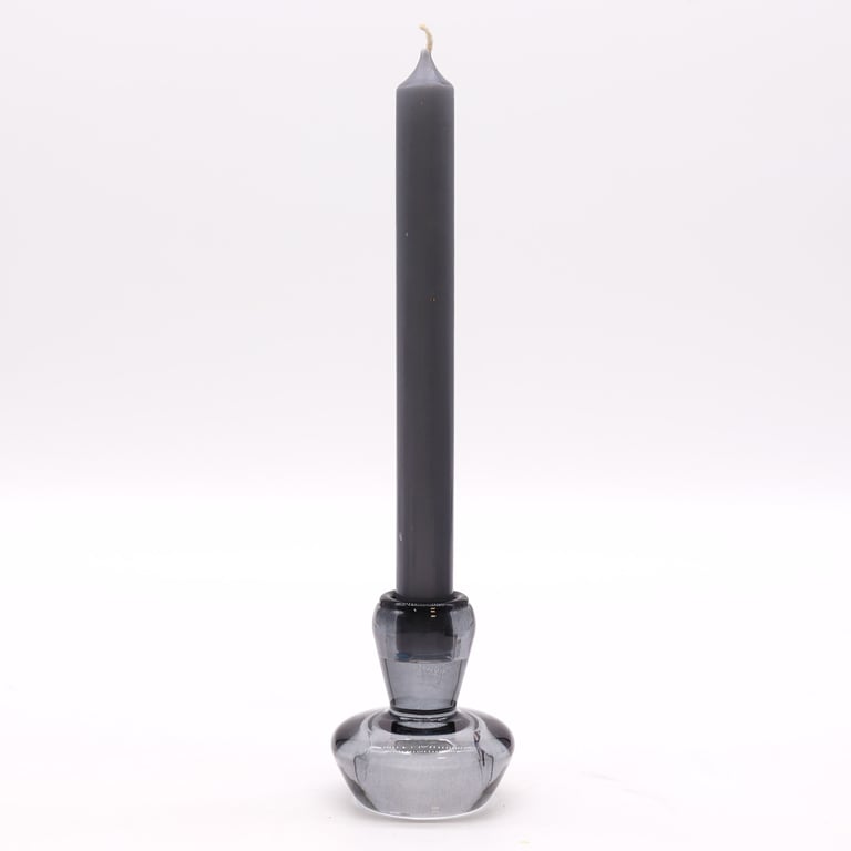 Midnight Grey Mushroom Flip Dinner Candle Holder & Tealight Stand Decor