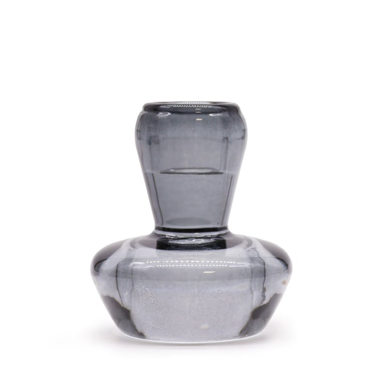 Midnight Grey Mushroom Flip Dinner Candle Holder & Tealight Stand Decor