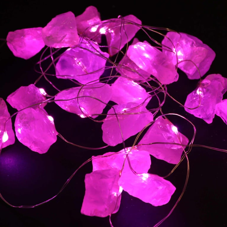 Rose Quartz Gemstone Enchantment Light - Ambient Mood Illumination