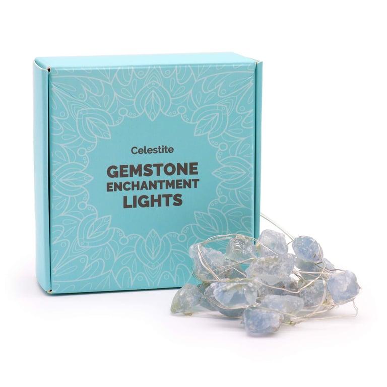 Celestite Gemstone Enchantment Light - Radiant Ambience by Your Brand