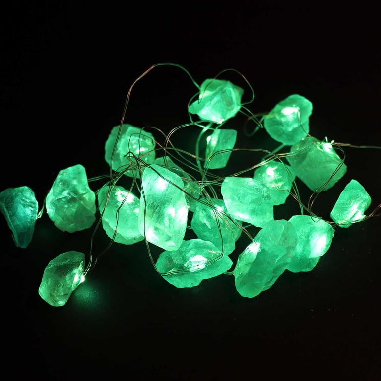 Jade Gemstone Enchantment Light - Radiant Crystal Ambiance