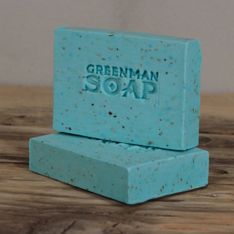 Greenman Morning Fresh Natural Handmade Fragrance Soap 100g Slice