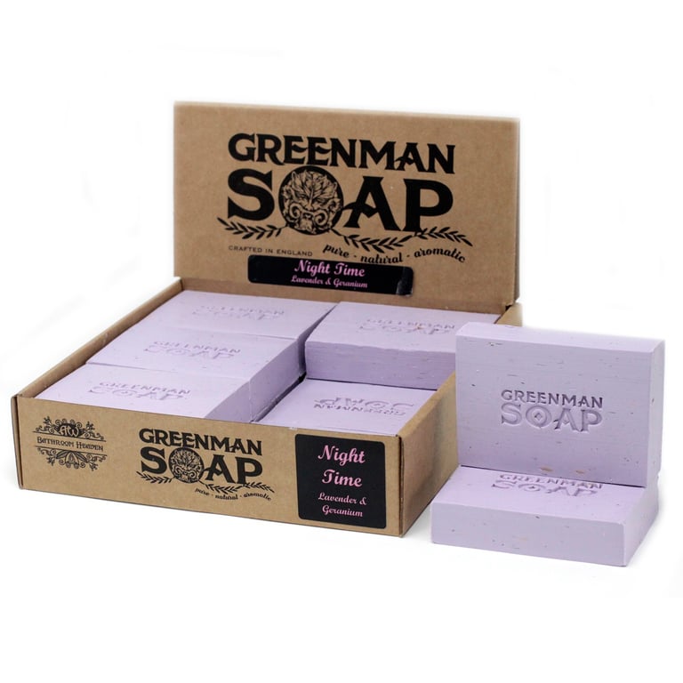 Greenman Night Time Soap Slice 100g - Natural Skincare Solution for Glowing Skin