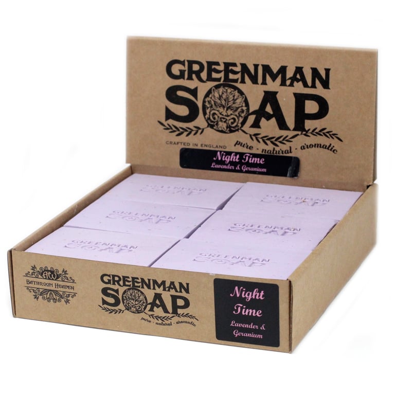 Greenman Night Time Soap Slice 100g - Natural Skincare Solution for Glowing Skin