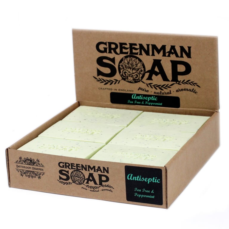 Greenman Antiseptic Soap Slice - 100g Spot Cleaning and Hand Sanitizer Bar
